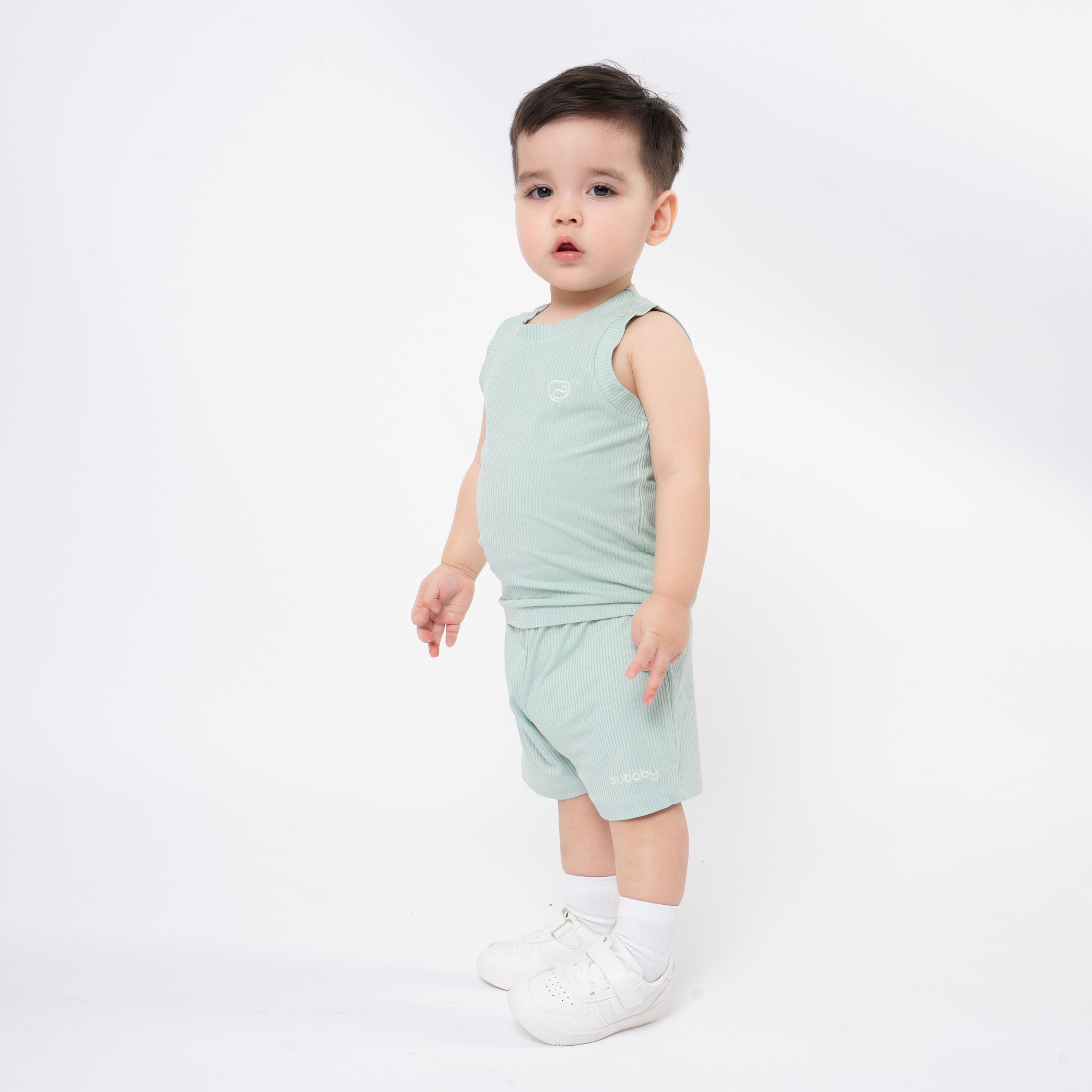 Bộ sát nách cổ tròn - Molist BU Baby