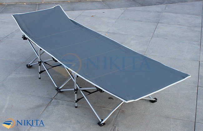 Giường xếp du lịch, vải bạt 3D chống thấm, chống bám bụi, xếp gọn kèm túi du lịch - Chính hãng NIKITA