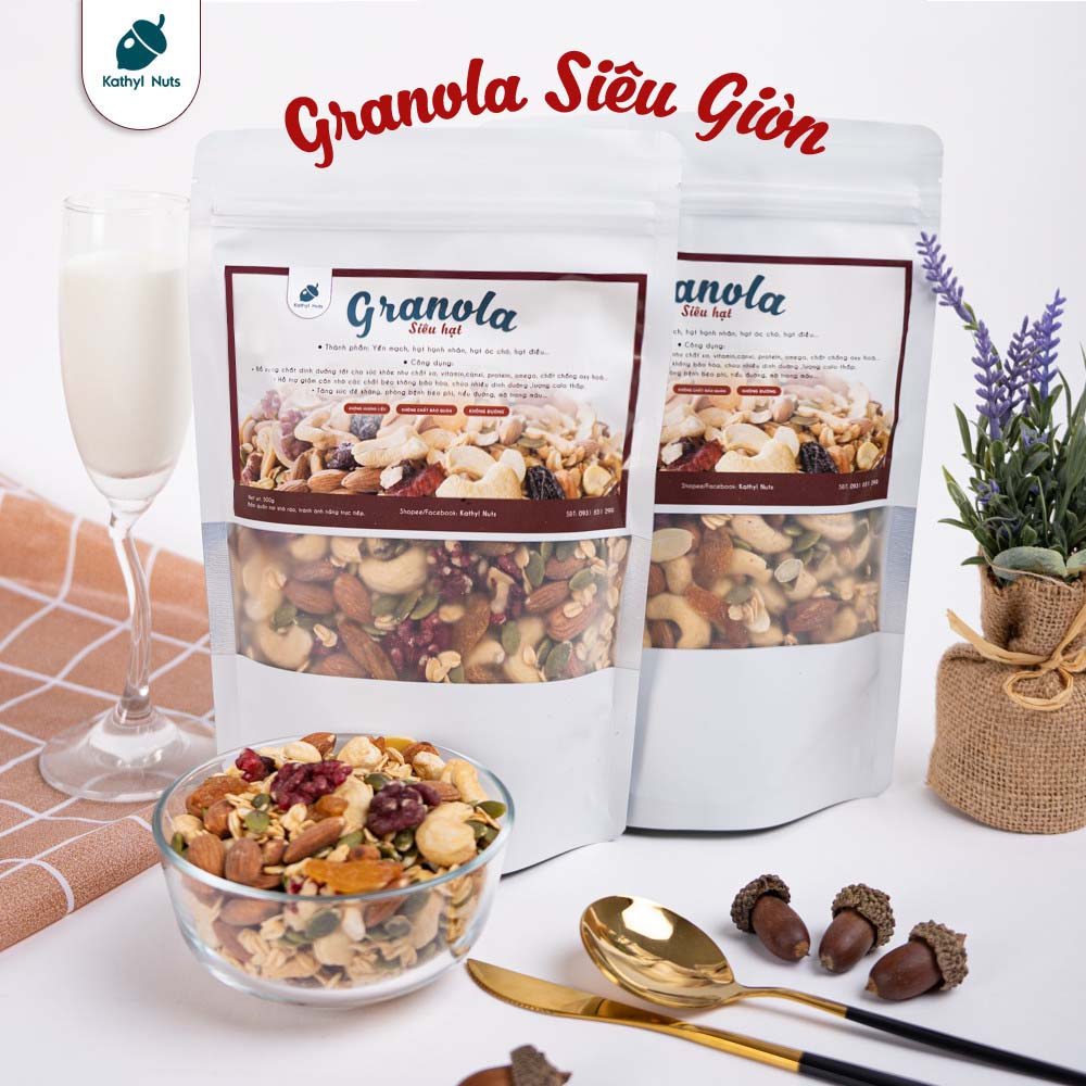 Granola Kathyl Siêu hạt/Giảm cân/Ăn kiêng 500G