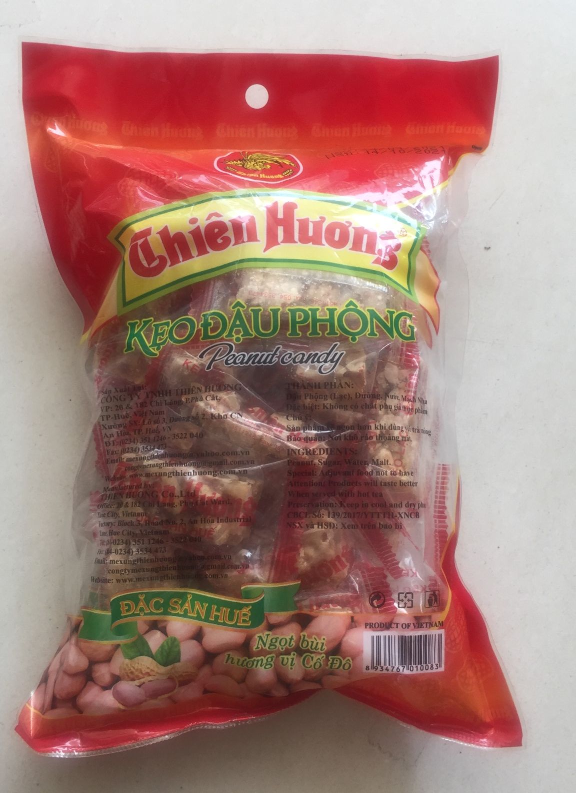 Combo 3 gói kẹo đậu phộng Thiên Hương