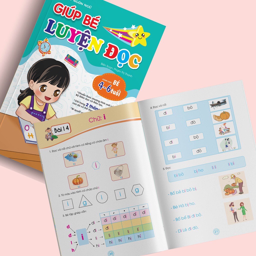 Learning English phonics book for kids from 4 to 6 year old 127-page version
