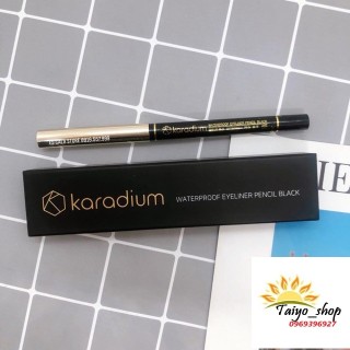 Bút chì kẻ mắt chống trôi Karadium Waterproof Eyeliner Pencil Black thumbnail