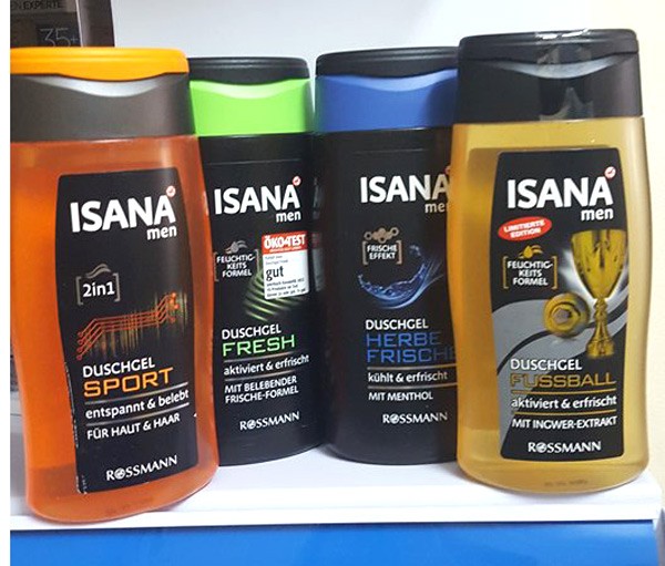 Sữa tắm nam ISANA for Men hàng Đức