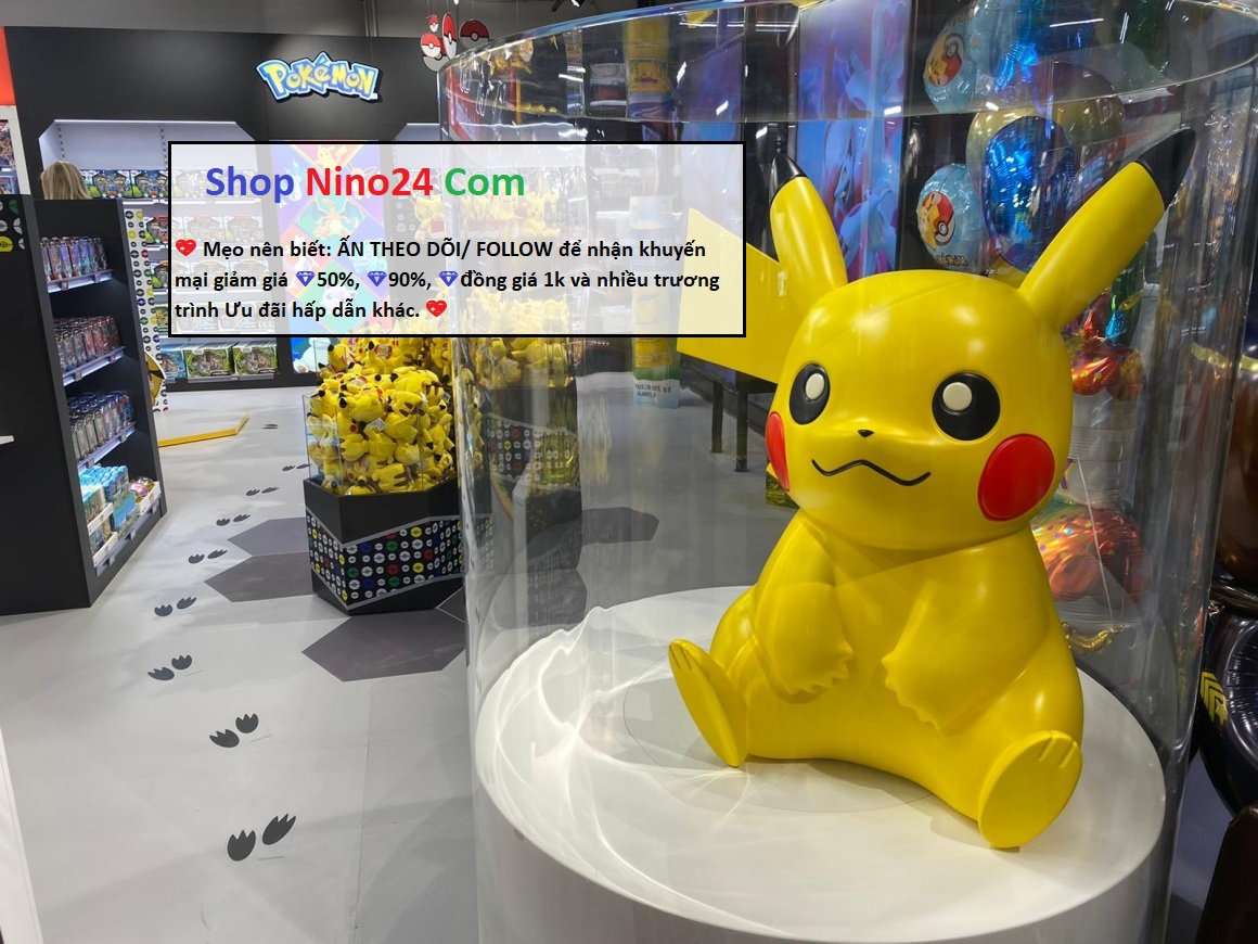 Mô hình Pokemon gapcha Chibi Pikachu khoát áo Charizard rồng lửa 2059 8-2