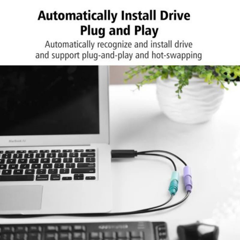 Cáp Chuyển Đổi USB Sang 2 Cổng PS2 Ugreen 20219 - Hàng