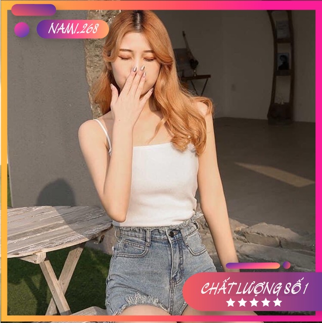 [RẺ VÔ ĐỊCH] Áo Croptop Hai Dây (Shop Bán Áo Hai Dây Đẹp)