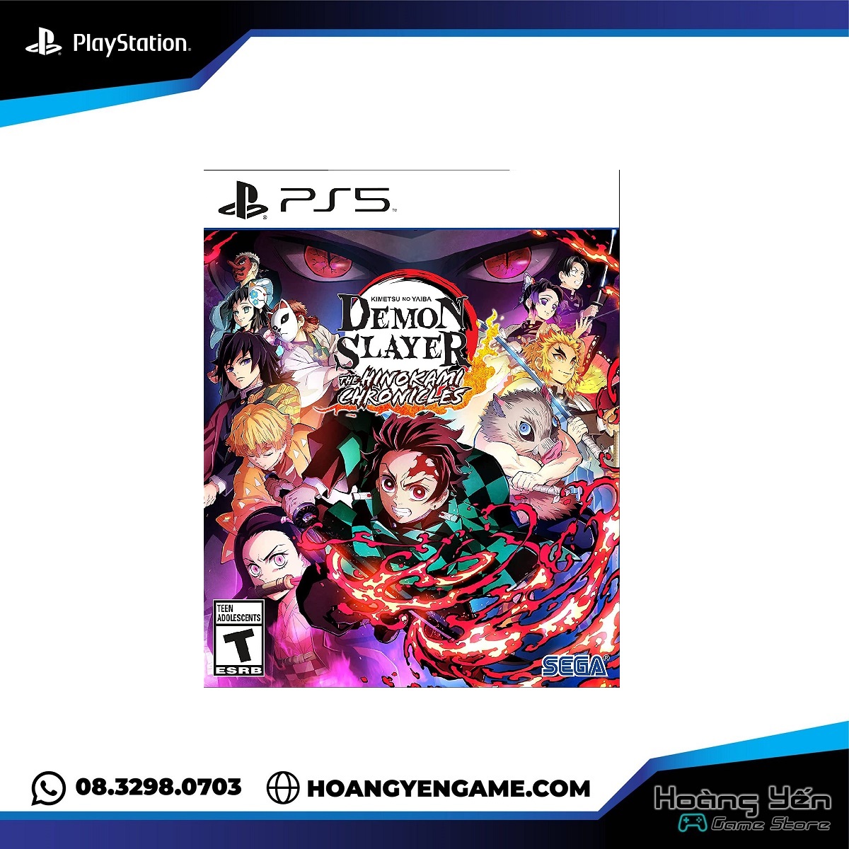 Đĩa Game Demon Slayer: Kimetsu no Yaiba - The Hinokami Chronicles PS5