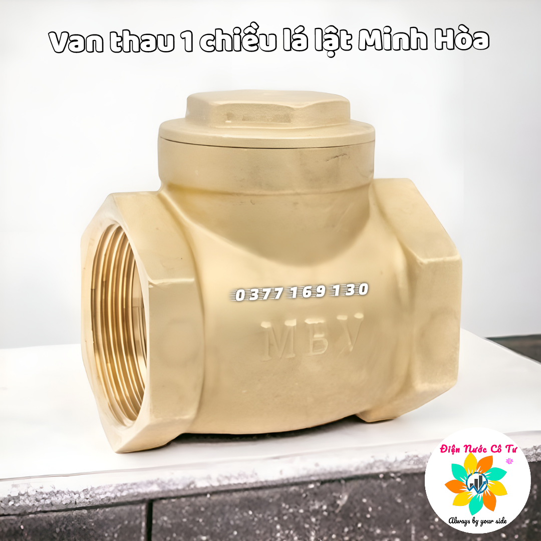 Van 1 Chiều Đồng Lá Lật DN15 DN20 DN25 Minh Hòa