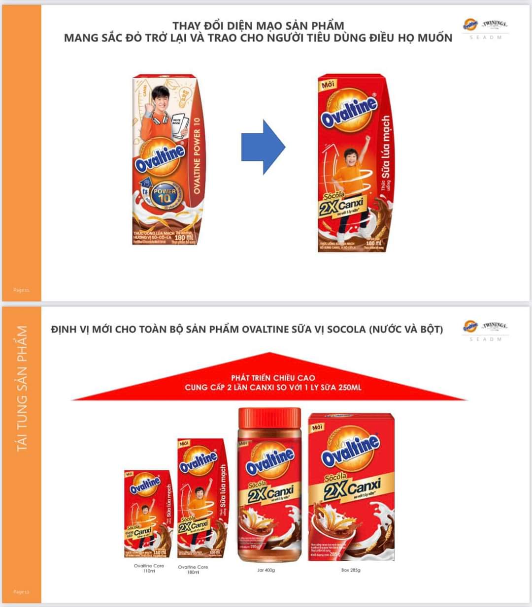 Sữa OVALTINE socola lúa mạch canxi cao
