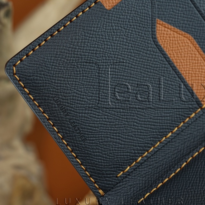 Ví Da Epsom Dáng Đứng Handmade LEALUX Epsom Wallet 3