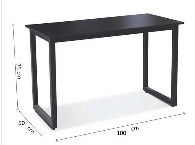 Bàn làm việc chân U 100x50cm
