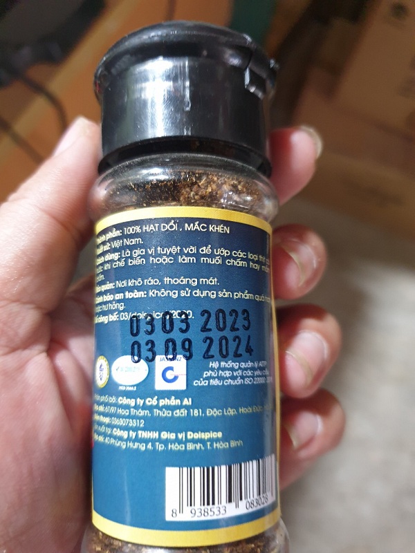 Hạt Dổi Mắc Khén Doispice cực thơm tiết kiệm tiện sử dụng 25g/lọ