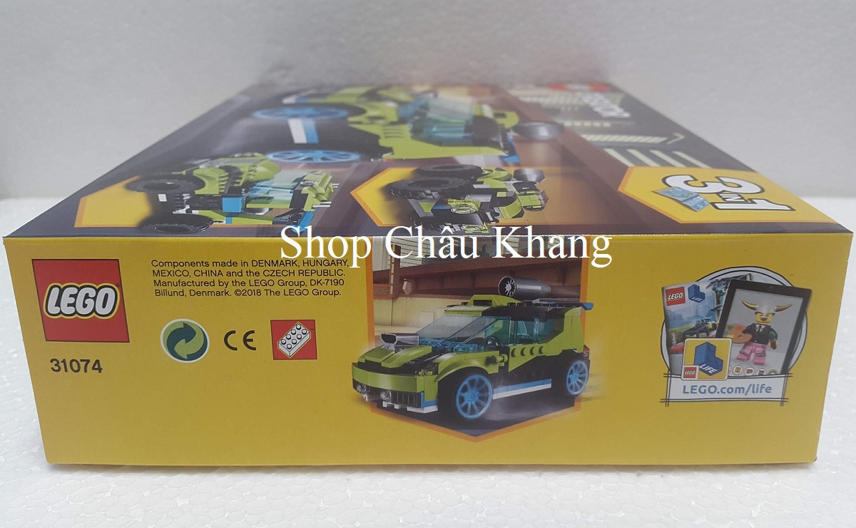 Bộ lắp ráp Xe Đua Động Cơ Tên-Lửa - LEGO Creator 31074 (241 Chi Tiết)