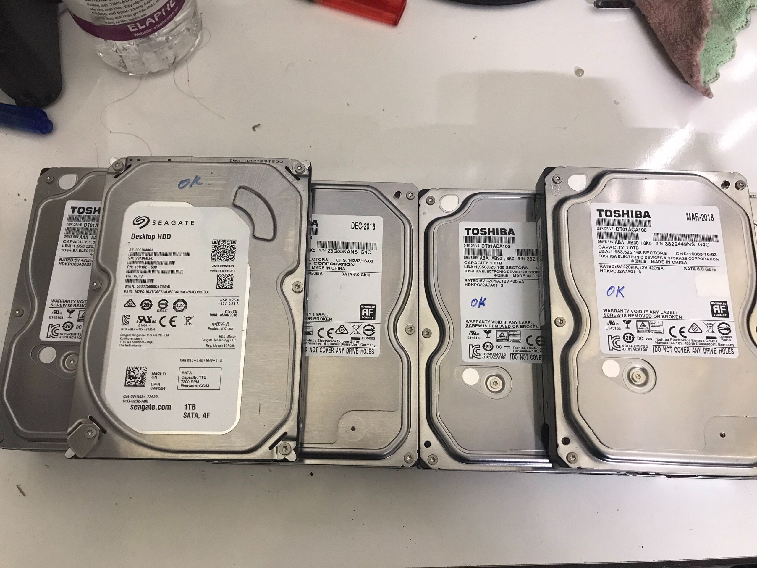 Ổ cứng hdd 1TB Ổ cứng 500gb chuyên dùng cho máy tính bàn,chạy win lưu trữ dữ liệu sức khoẻ good 100%