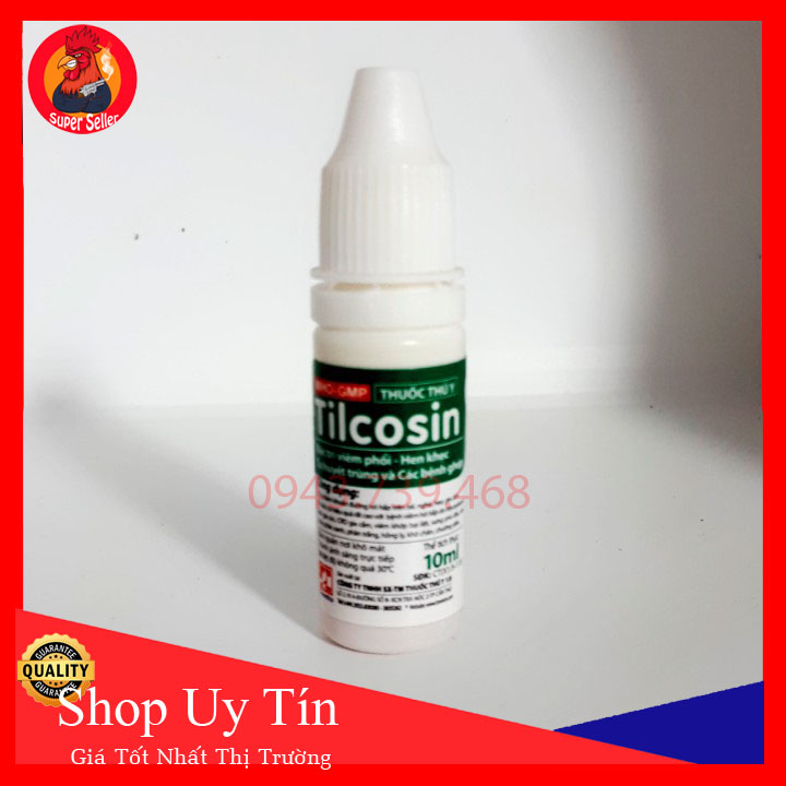 Tilcosin 10ml-Phòng Và Ngừa Bệnh Đường Hô Hấp Cho Gà Đá Dùng Cho Gà Đá Bị Khò Khè Sỗ Mũi