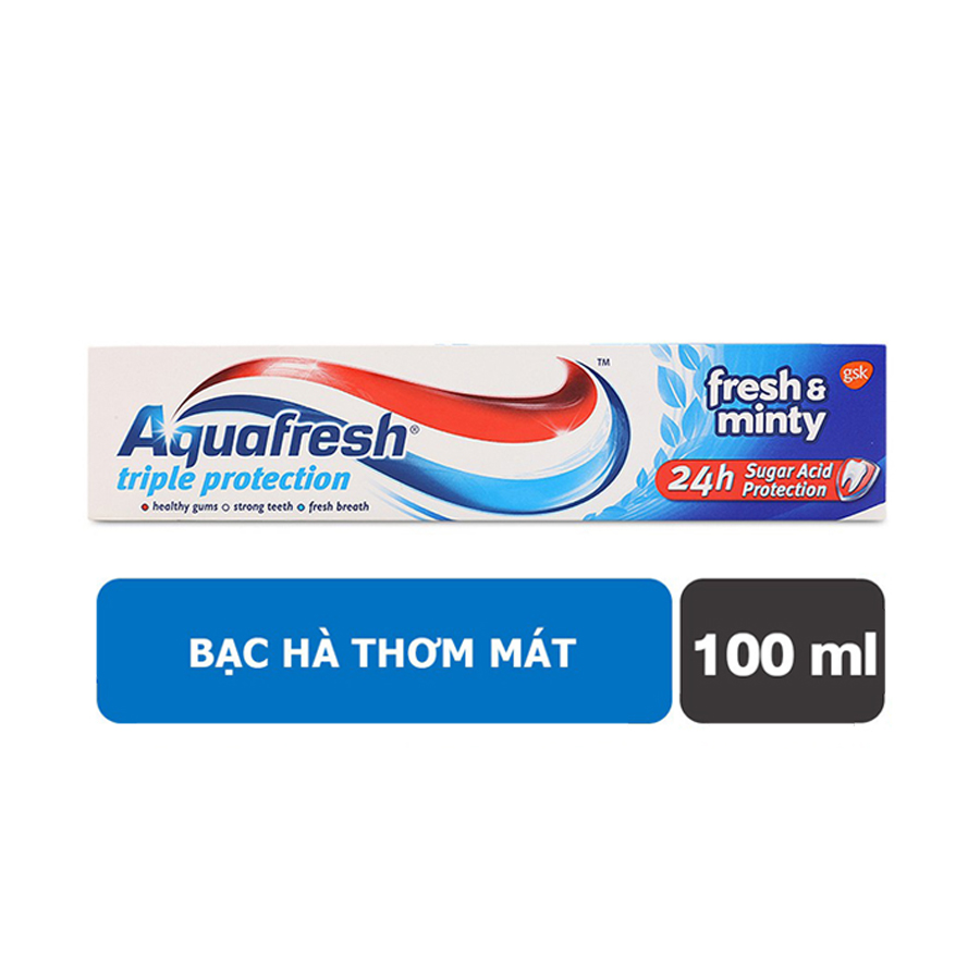 Kem đánh răng Aquafresh Triple Protection / Triple Protection Fresh & minty 100ml
