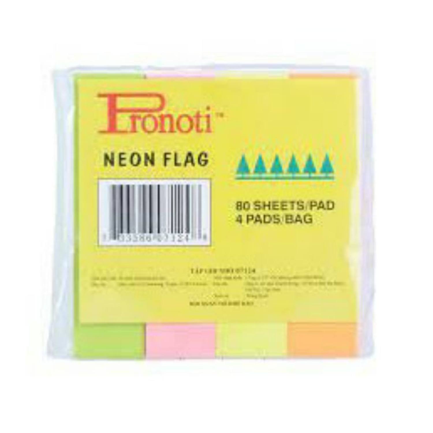 Giấy Note- Ghi Nhớ - Phân Trang Pronoti 5 Màu Giấy
