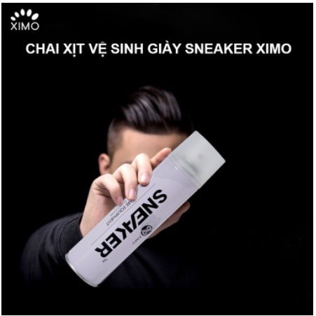 Chai xịt tạo bọt vệ sinh giày Sneaker cao cấp XIMO 300ml