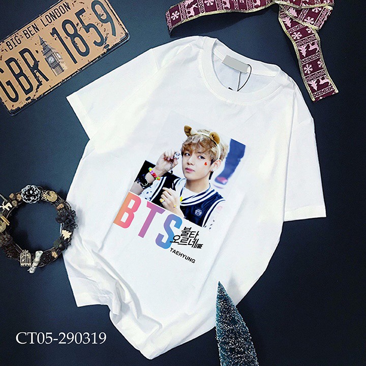 ÁO THUN KIM TEAHYUNG V BTS IDOL KPOP