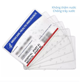 QUÀ TẶNG COM BO 20 Vỏ bọc thẻ ATM, thẻ CCCD, bằng lái xe, thẻ tín dụng