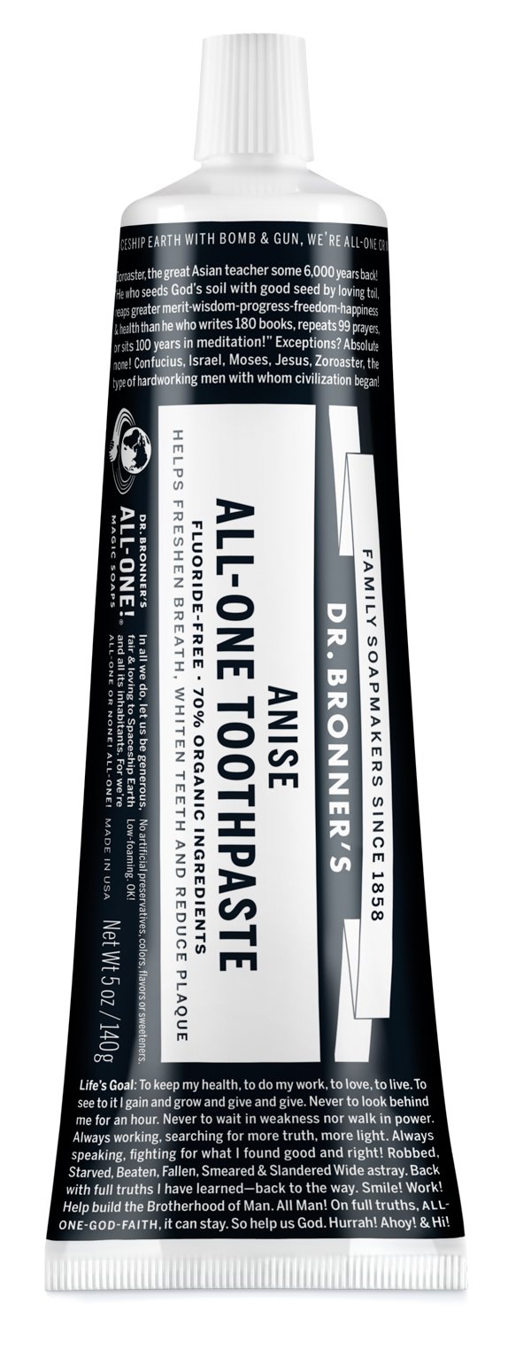 [HCM][HÀNG-MỸ] Kem đánh răng 70% hữu cơ DR-BRONNERS All-one-Toothpaste