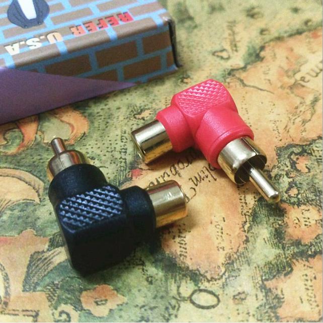 ĐẦU NỐI AV RCA BÔNG SEN CONG GÓC 90 ĐỘ 1 CHIẾC