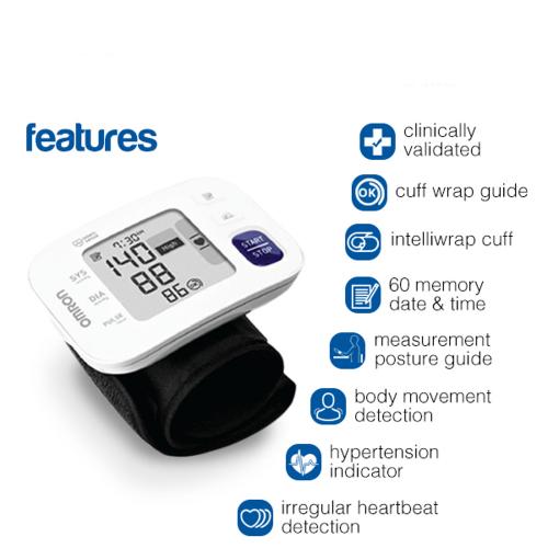 Máy Đo Huyết Áp Cổ Tay Omron HEM-6181