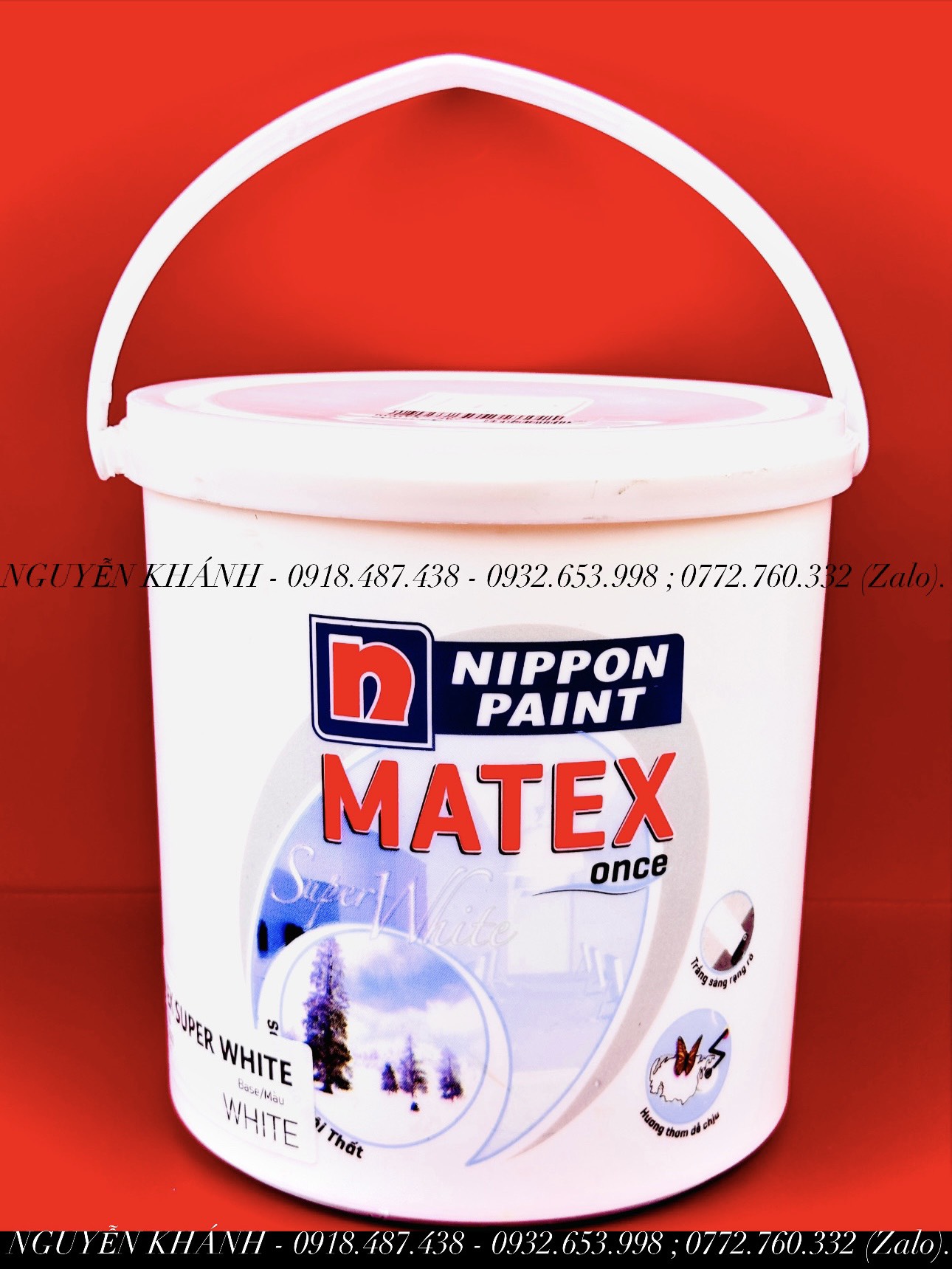 Sơn nước Matex đen, trắng chính hãng nippon