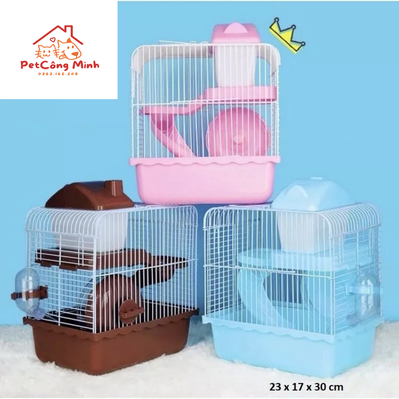 Lồng Hamster Hoàng Tử 27*21*30cm