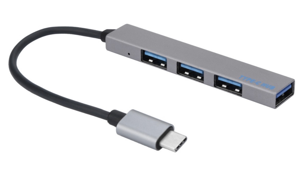 Bộ chia 4 cổng usb 3.0 type c cho mac-book laptop máy tính bảng