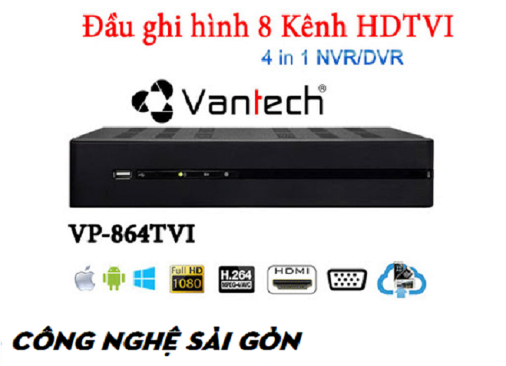 ĐẦU GHI HÌNH 8 KÊNH VANTECH VP-864TVI