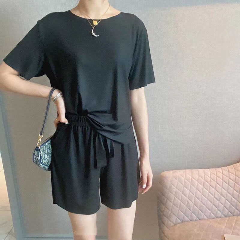 [HCM]Sét bộ mặc nhà cột nơ eo sang chảnh dể thương[Giá gốc tận xưởng]