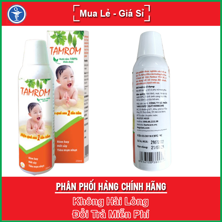 Tamrom - nước tắm 100% thảo dược dành cho bé - yes