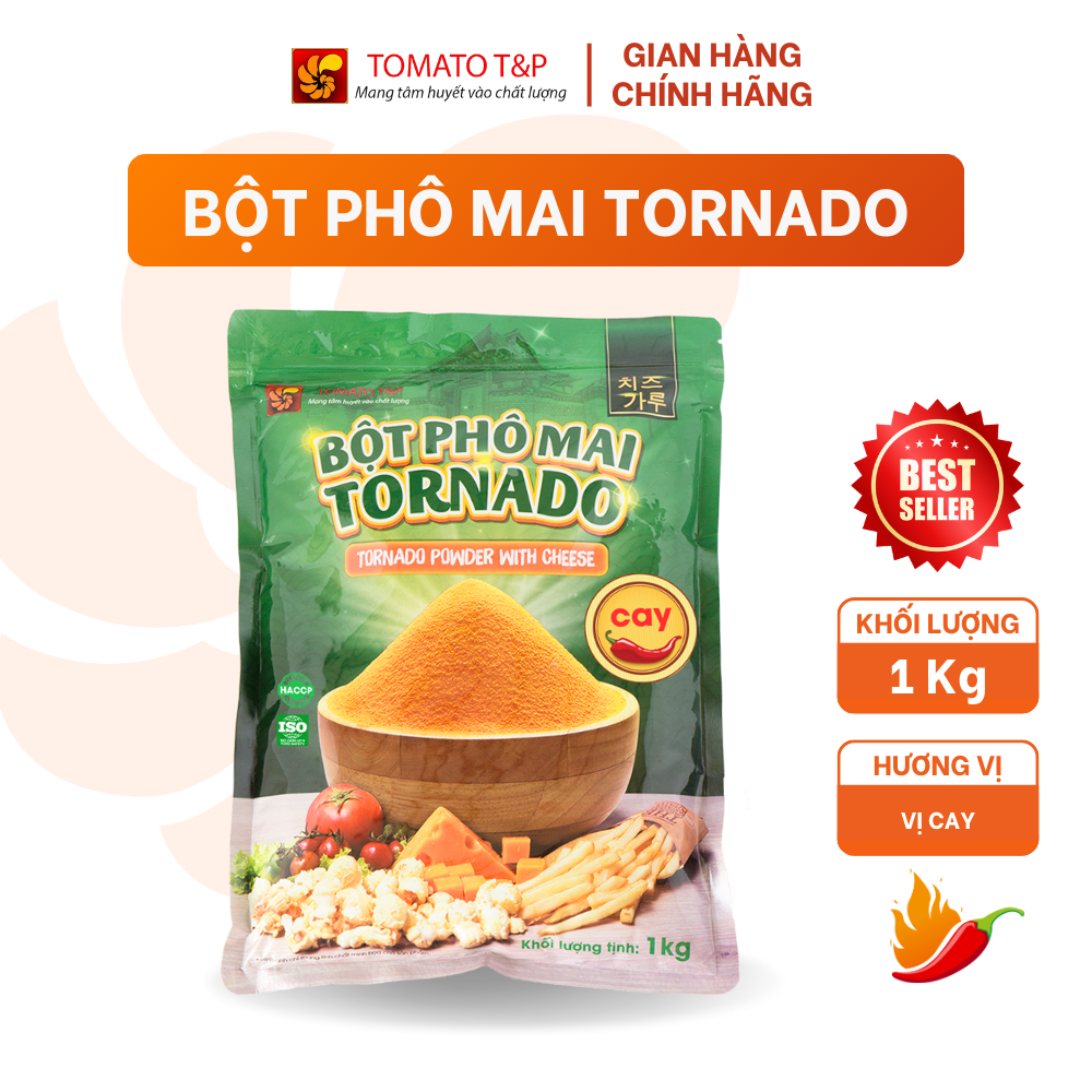 Bột phô mai Tornado vị cay gói 1kg