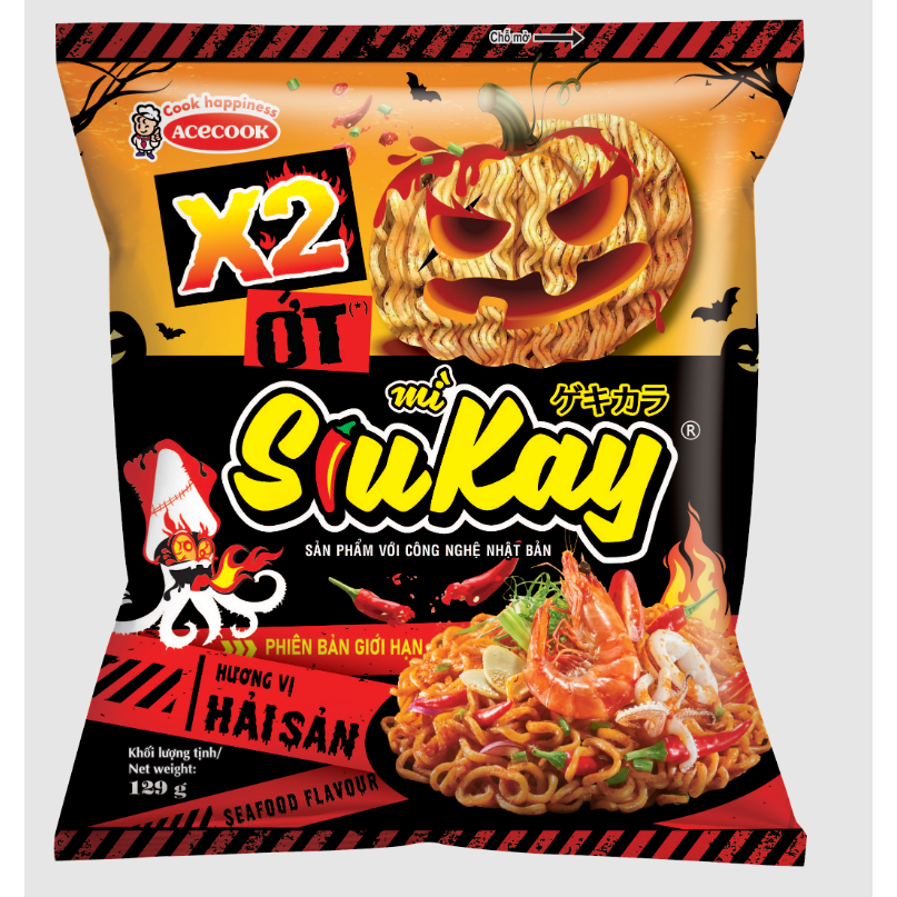 MÌ SIUKAY VỊ HẢI SẢN 128gr (có sỉ thùng)