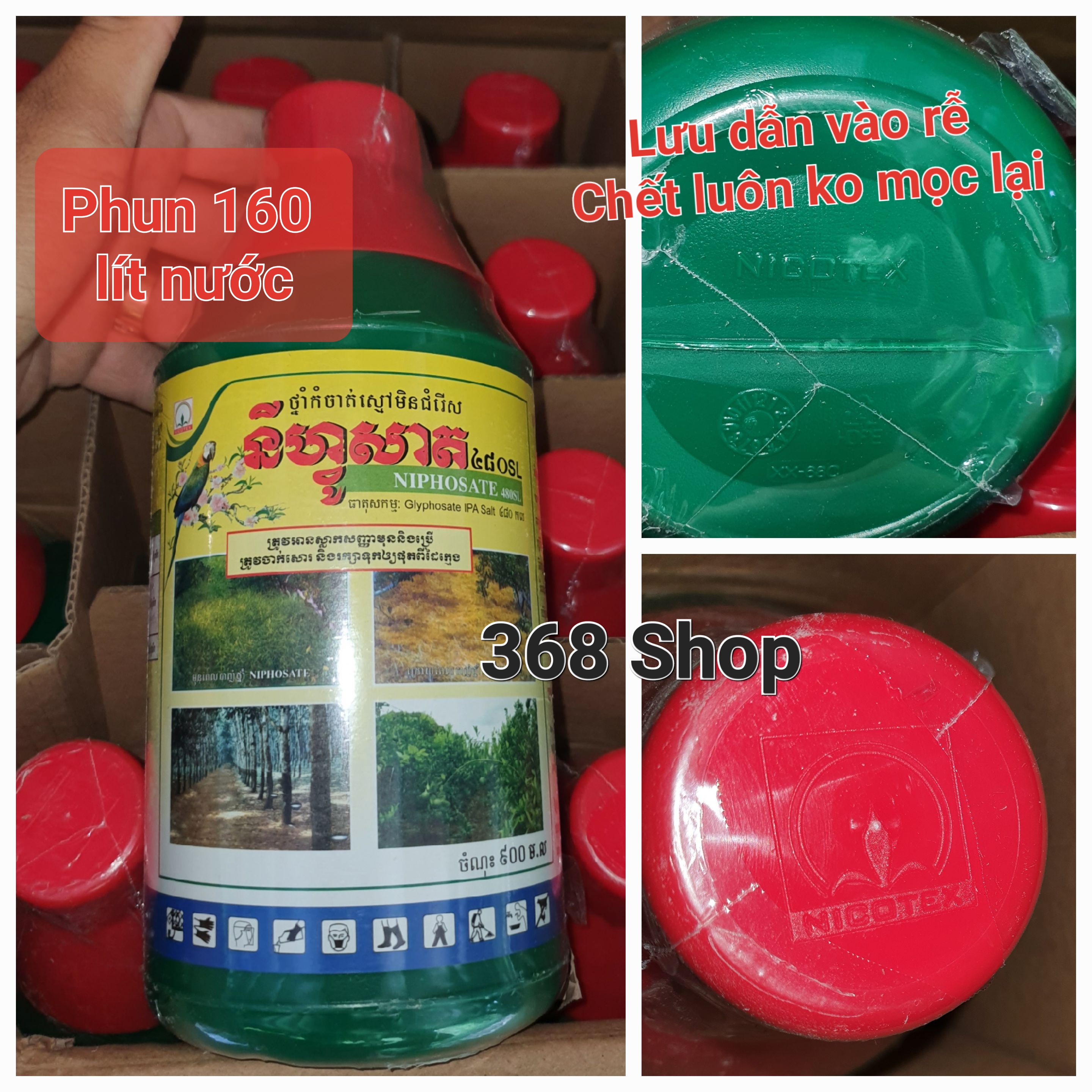 💎 thuốc trừ cỏ lưu dẫn nicotex 480sl - nhập cambodia 💖 hàng cũ bao chết - tương tự lyphoxim