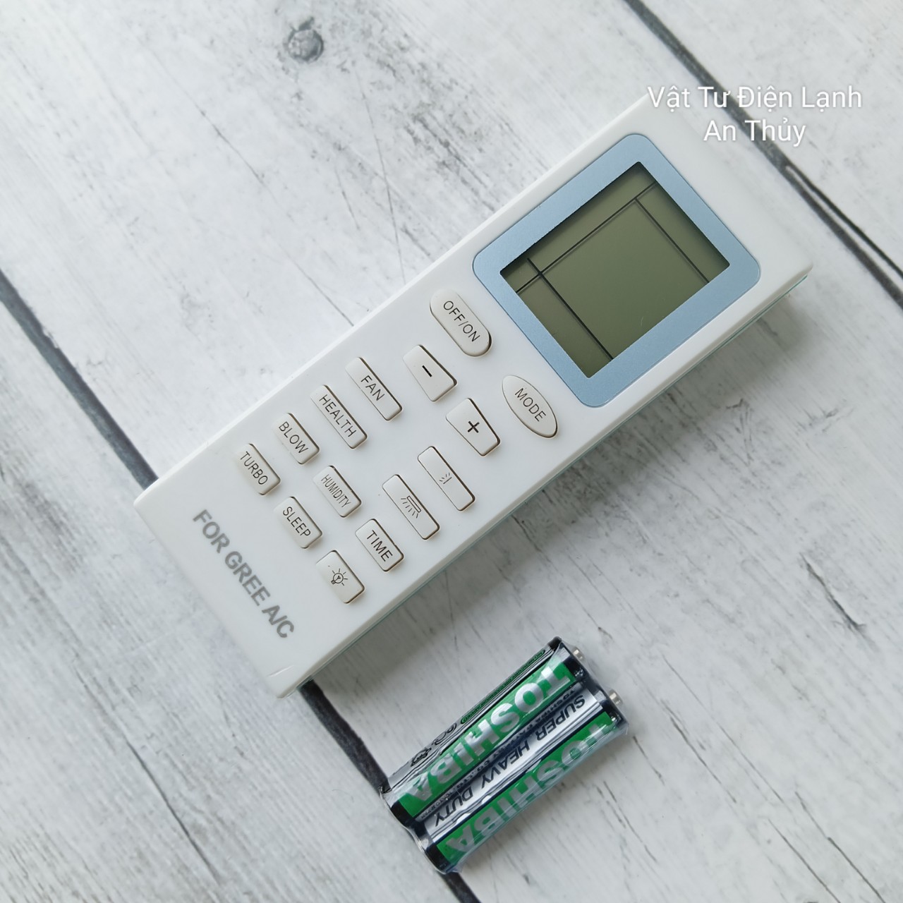 Remote máy lạnh GREE - Tặng kèm pin