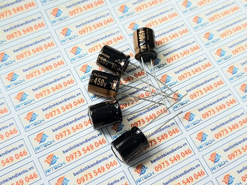 Tụ hóa 450v 10uf kích thước 10*12mm