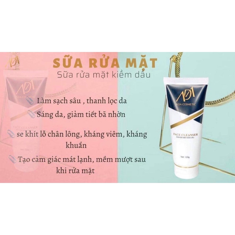 Sữa Rửa Mặt Không Bọt ADA Kiềm Dầu