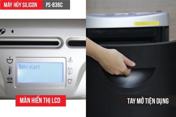 [HCM][Trả góp 0%]Máy hủy công nghiệp Silicon PS-836C