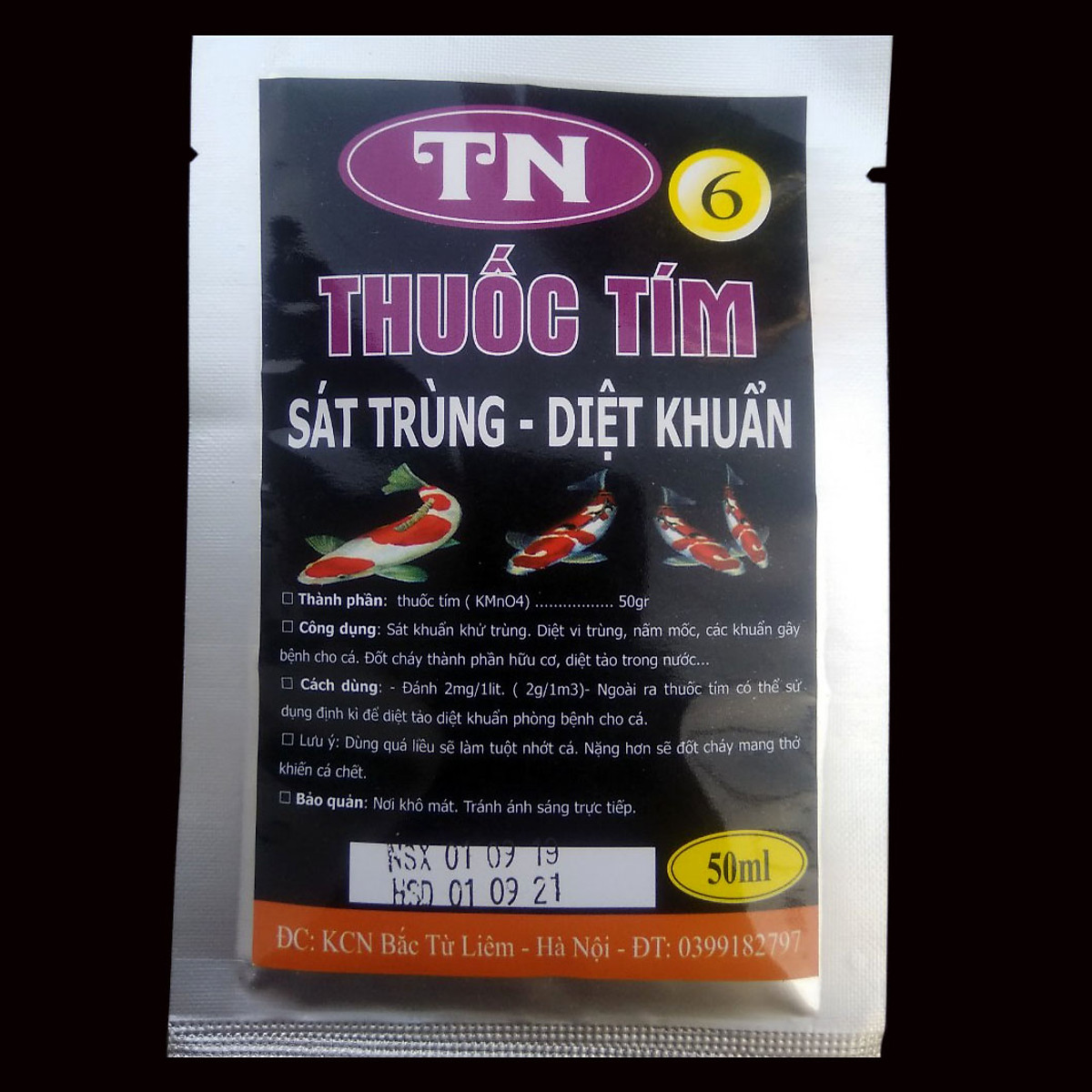 Thuốc tím TN6 sát trùng, diệt khuẩn cho cá