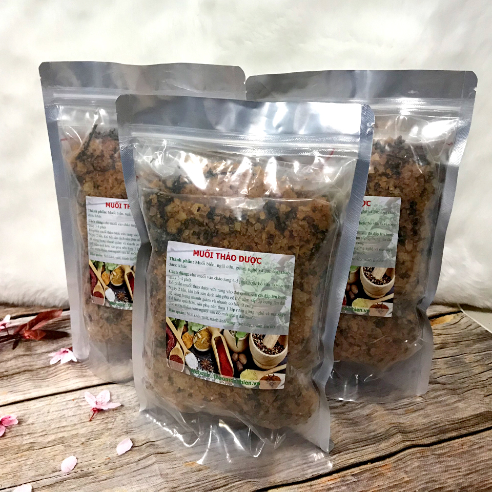 Muối thảo dược chườm bụng sau sinh( 800gr/bịch)