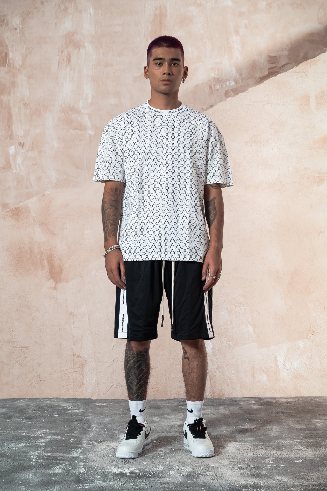 Áo phông nam MIKENCO Monogram tshirt