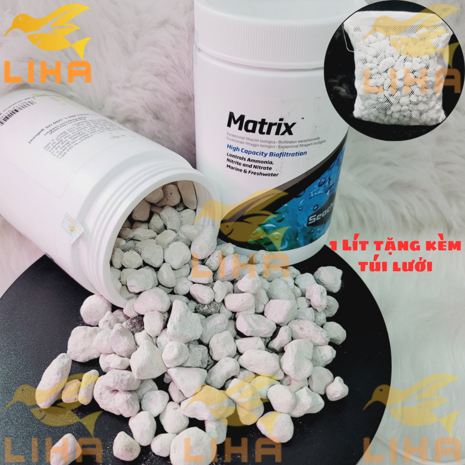 [TEM SICAVI] Seachem Matrix 1 Lít - Vật Liệu Lọc Cao Cấp Cho Bể Cá