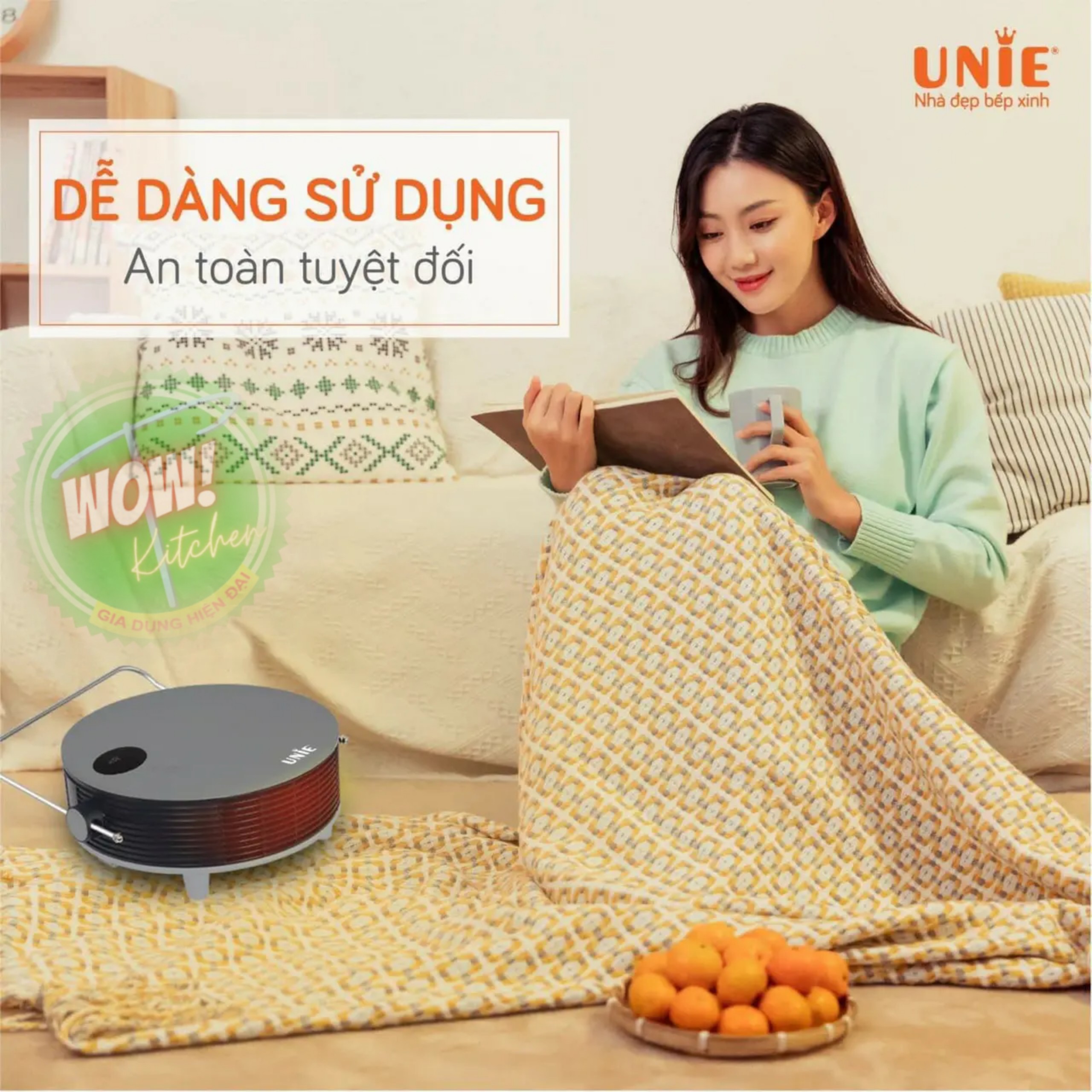 Máy sưởi gốm Unie UE-125