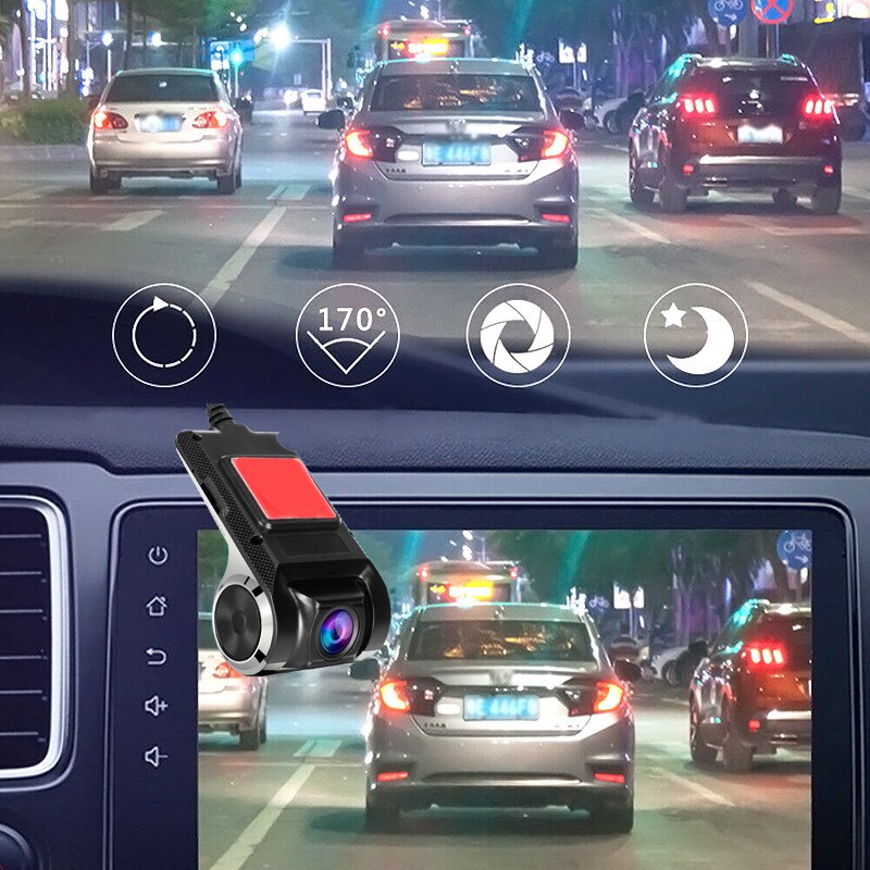 (Kèm Thẻ Nhớ) Camera Hành Trình U2 Màn Android Dùng Cho Xe Ô Tô