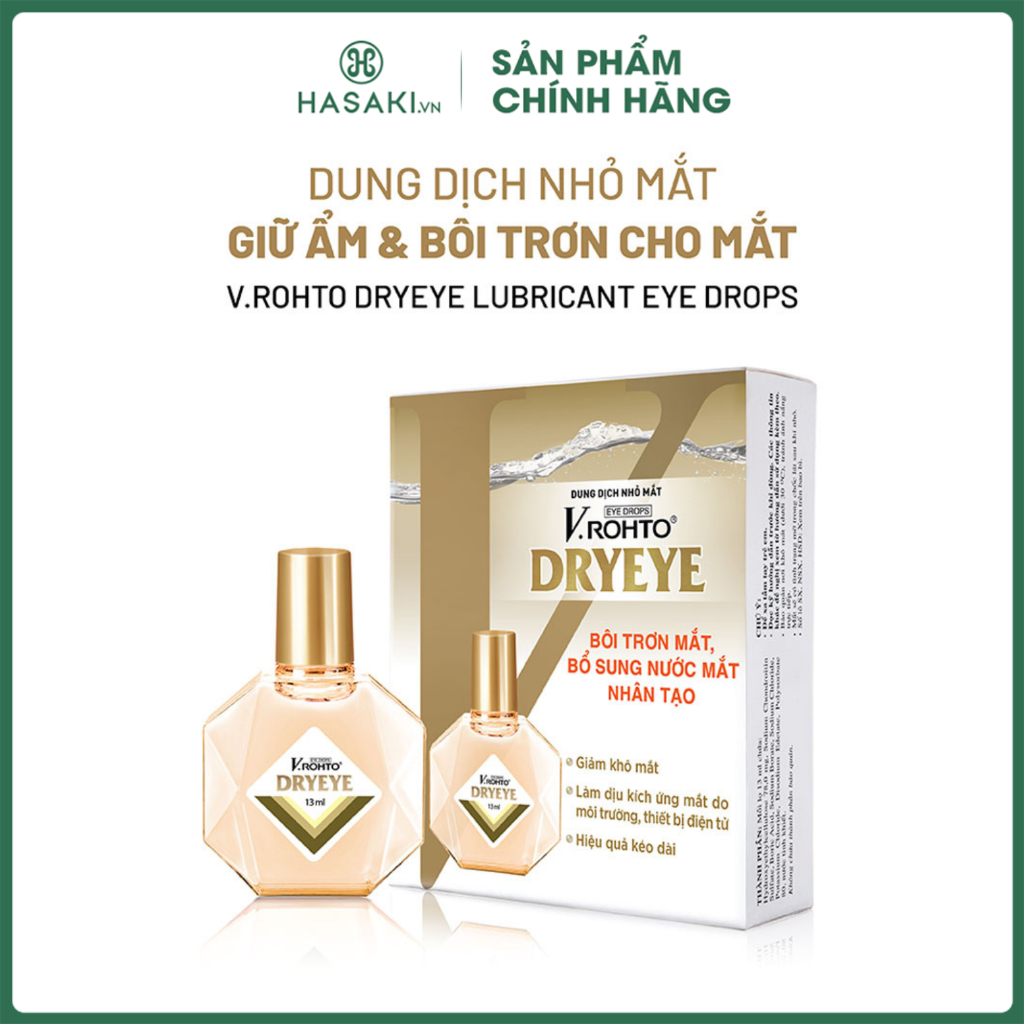Dung dịch nhỏ mắt v.rohto dryeye 13ml hasaki sản phẩm chính hãng