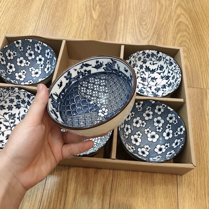 BỘ 6 BÁT CƠM MEN LAM CỰC SỊN