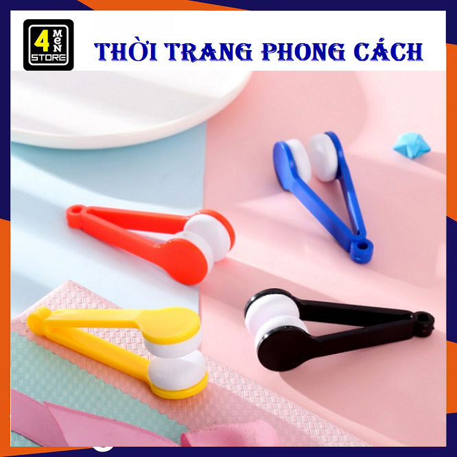 Dụng cụ lau mắt kính bằng vải sợi siêu nhỏ mềm đa năng - cây kẹp bông dùng lau mắt kính cận kính mát tiện lợi dễ mang theo