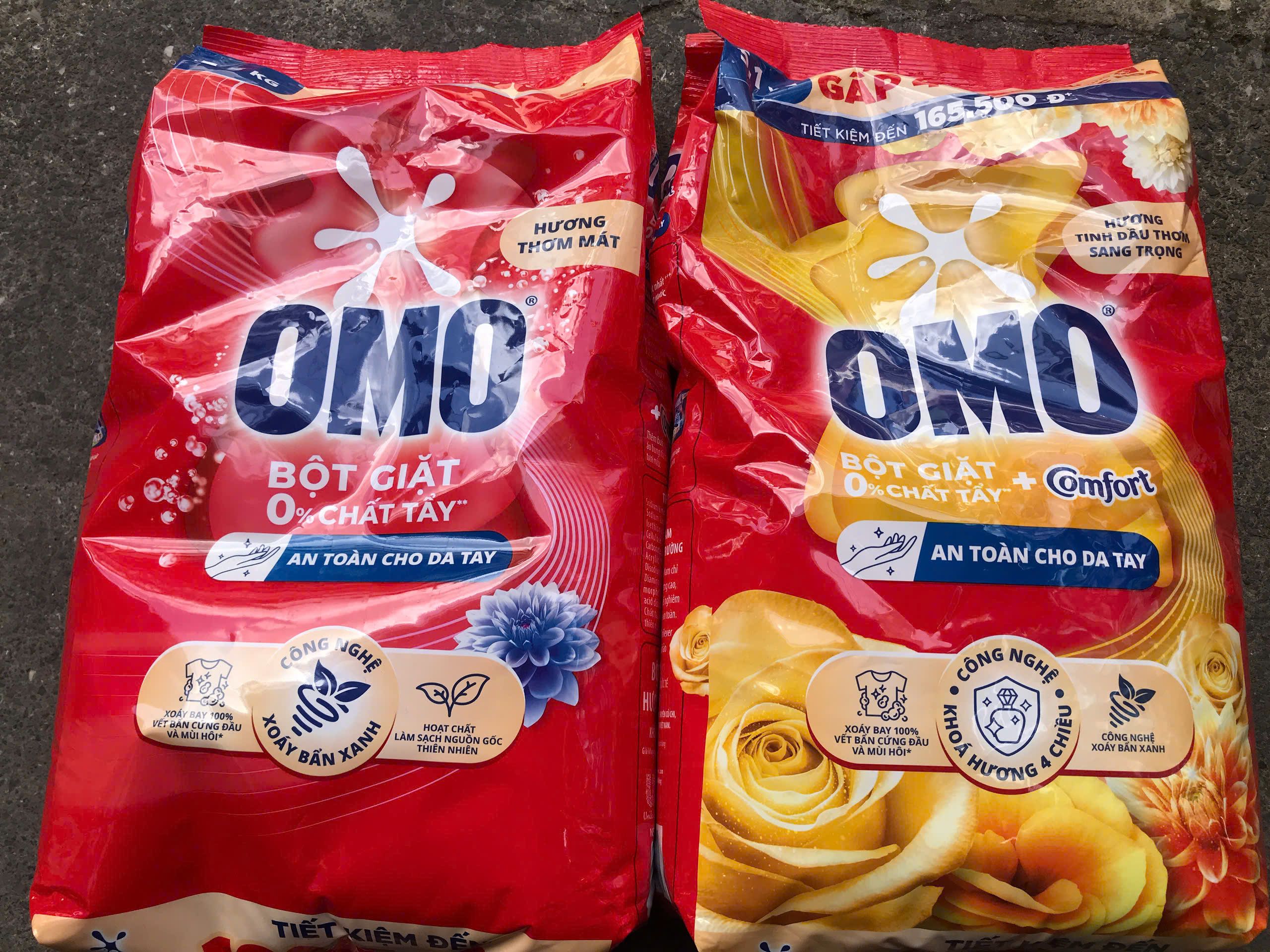 Bột giặt Omo 5,5kg - 5,1kg mới